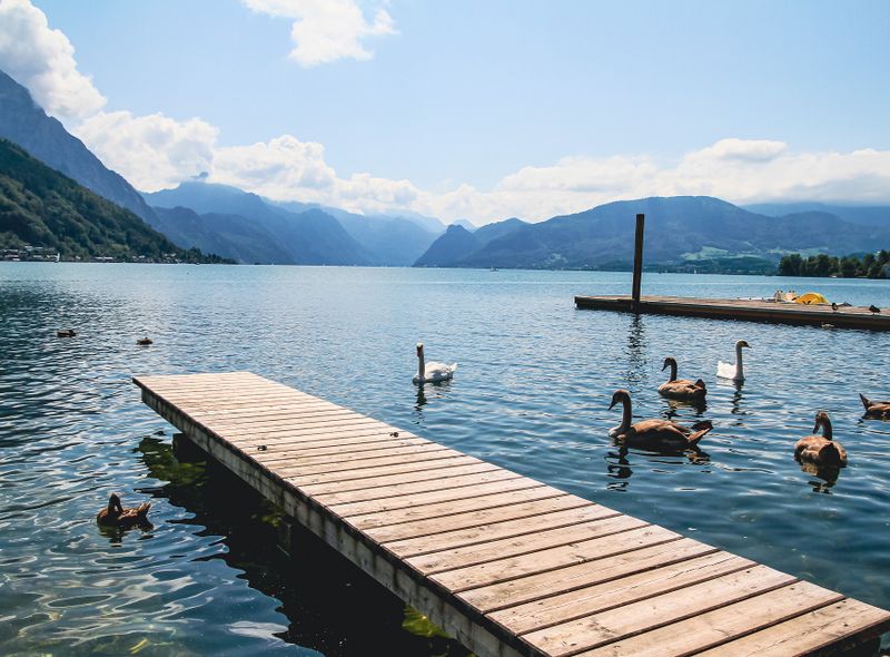Fietsen in de Salzkammergut, Wolfgangsee